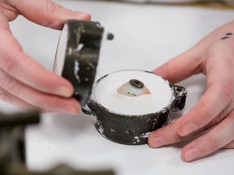 Detailed custom prosthetic eye