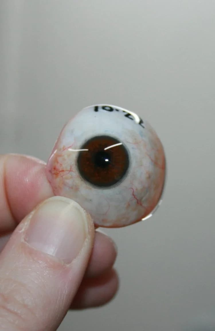 Close-up detail of Lorna's craftsmanship